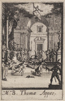 KG 10110
<br/>
Martyrium Thomas ("Kleine Apostelserie")
<br/>
<em>Callot, Jacques (1592 - 1635)</em>